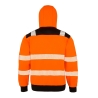 Sweat-shirt capuche haute visibilité recyclé Orange Result – vue 2