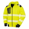 Sweat-shirt à capuche haute visibilité recyclé Jaune Result