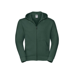 Sweat zippé capuche Authentic vert Russell – 280 g/m²