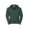 Sweat zippé capuche Authentic vert Russell – 280 g/m²