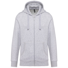 Sweat zippé capuche Kariban 300 g/m² – Gris (Ash Heather)