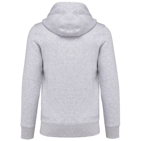 Sweat zippé capuche Kariban 300 g/m² – Gris (Ash Heather) – vue 2