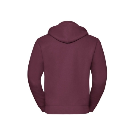 Sweat zippé capuche Authentic bordeaux Russell – 280 g/m² – vue 2