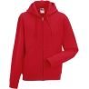 Sweat-shirt zippé capuche Russell Authentic homme Rouge