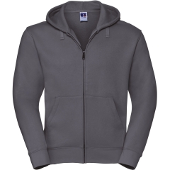 Sweat-shirt zippé capuche Authentic Gris homme Russell