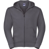 Sweat-shirt zippé capuche Authentic Gris homme Russell