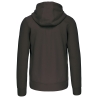 Sweat-shirt zippé capuche Gris homme Kariban 300 g/m² – vue 2