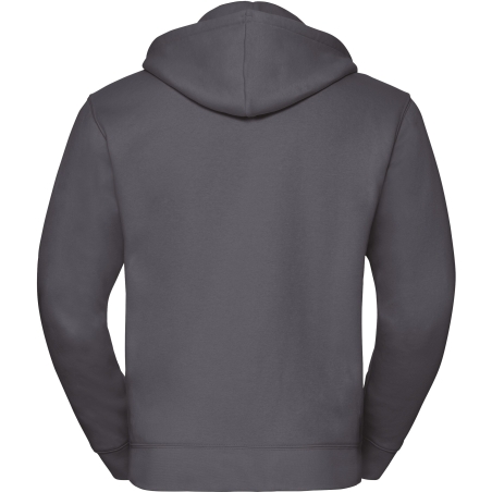 Sweat-shirt zippé capuche Authentic Gris homme Russell – vue 2