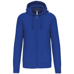 Sweat-shirt zippé capuche homme Bleu Kariban