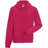 Sweat-shirt zippé capuche Authentic homme Fuchsia Russell