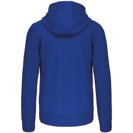 Sweat-shirt zippé capuche homme Bleu Kariban – vue 2