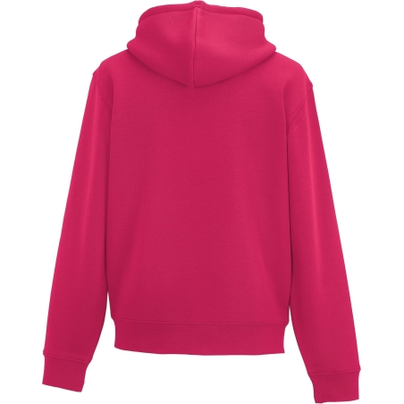 Sweat-shirt zippé capuche Authentic homme Fuchsia Russell – vue 2