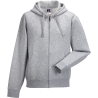 Sweat-shirt zippé capuche Authentic homme Russell Gris