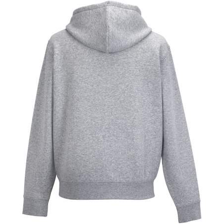 Sweat-shirt zippé capuche Authentic homme Russell Gris – vue 2