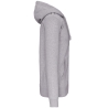 Sweat-shirt zippé capuche Kariban homme – Gris – vue 3