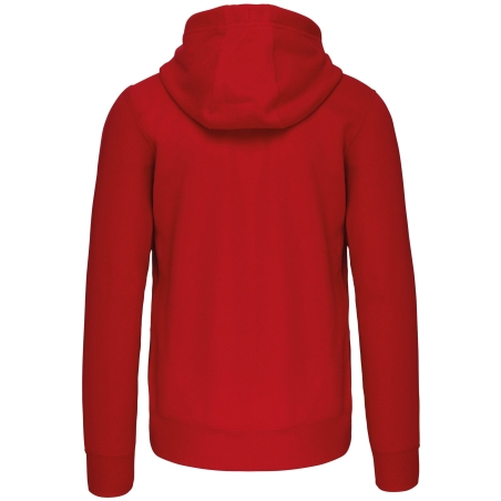 Sweat-shirt zippé capuche Rouge Kariban – 300 g/m² – vue 2