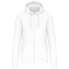 Sweat-shirt zippé capuche Blanc Kariban – 300 g/m²