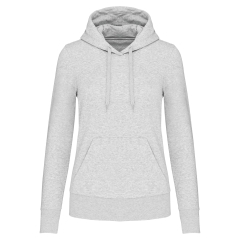 Sweat à capuche écoresponsable femme Gris (Ash Heather) Kariban