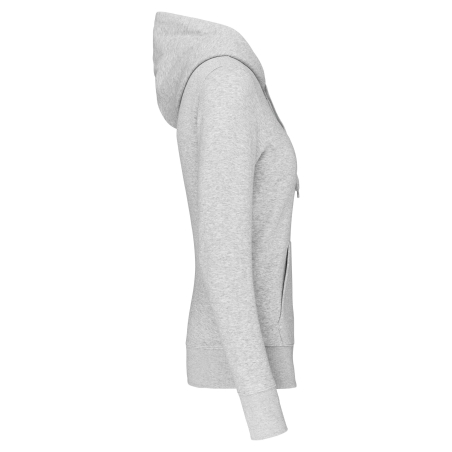 Sweat à capuche écoresponsable femme Gris (Ash Heather) Kariban – vue 3