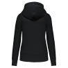 Sweat-shirt écoresponsable à capuche femme Kariban Noir – vue 2