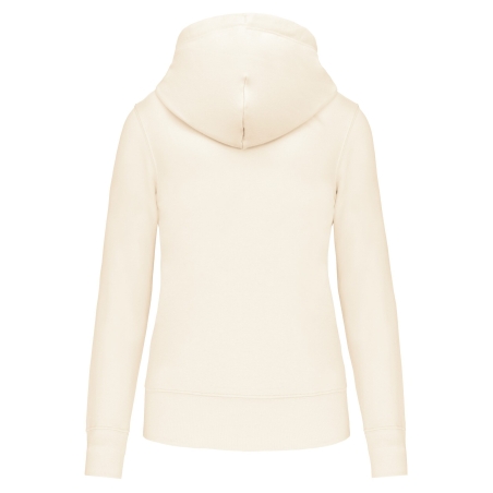 Sweat-shirt écoresponsable à capuche femme Blanc Kariban – vue 2