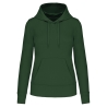 Sweat capuche écoresponsable femme Forest Green Kariban
