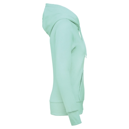 Sweat à capuche écoresponsable femme Ice Mint Kariban – vue 3