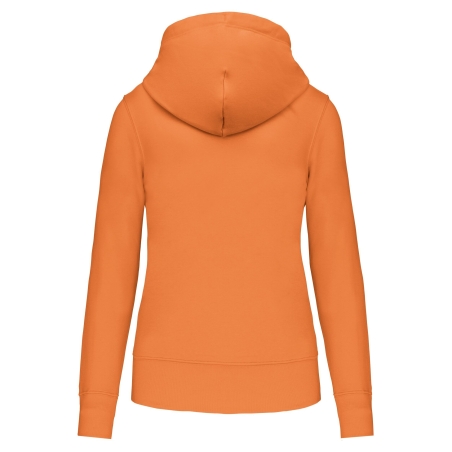 Sweat à capuche écoresponsable femme Orange Kariban – vue 2