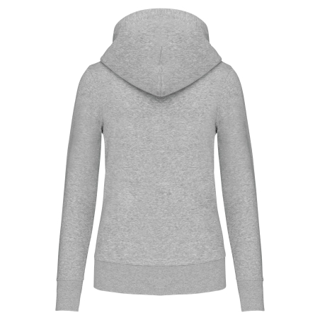 Sweat à capuche femme écoresponsable Gris Oxford Grey Kariban – vue 2