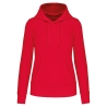 Sweat à capuche écoresponsable femme Rouge Kariban
