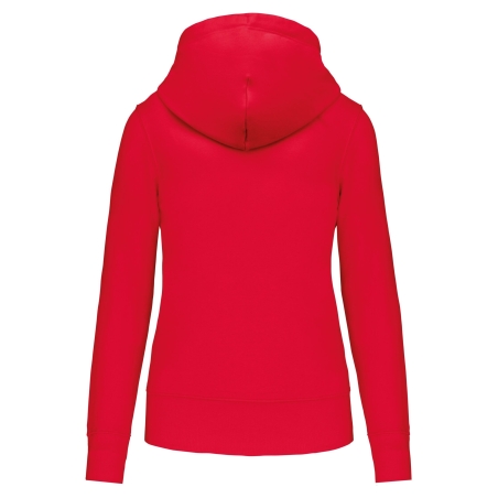 Sweat à capuche écoresponsable femme Rouge Kariban – vue 2