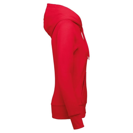 Sweat à capuche écoresponsable femme Rouge Kariban – vue 3