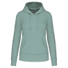 Sweat à capuche écoresponsable femme vert sauge Kariban