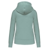 Sweat à capuche écoresponsable femme vert sauge Kariban – vue 2