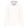 Sweat à capuche écoresponsable femme Blanc Kariban