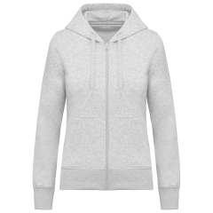 Sweat zippé capuche femme écoresponsable gris Kariban