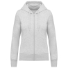 Sweat zippé capuche femme écoresponsable gris Kariban