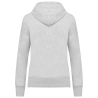 Sweat zippé capuche femme écoresponsable gris Kariban – vue 2