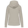 Sweat zippé à capuche écoresponsable femme Beige Kariban – vue 2