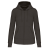 Sweat zippé capuche écoresponsable femme Gris Kariban