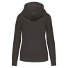 Sweat zippé capuche écoresponsable femme Gris Kariban – vue 2