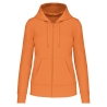Sweat zippé à capuche écoresponsable femme Orange – Kariban