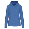 Sweat zippé à capuche écoresponsable femme Bleu Kariban