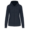 Sweat zippé capuche écoresponsable femme Marine – Kariban