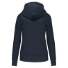 Sweat zippé capuche écoresponsable femme Marine – Kariban – vue 2