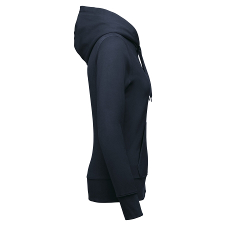 Sweat zippé capuche écoresponsable femme Marine – Kariban – vue 3