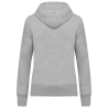 Sweat zippé capuche écoresponsable femme Gris oxford Kariban – vue 2
