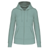 Sweat zippé capuche écoresponsable femme Vert Sage – Kariban