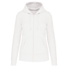 Sweat zippé capuche écoresponsable femme Blanc Kariban