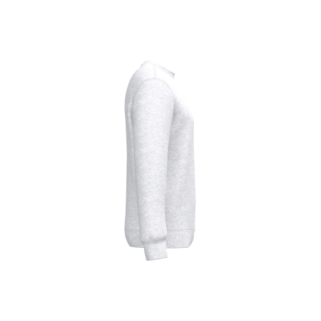 Sweat-shirt recyclé col rond unisexe Gris Kariban – vue 3